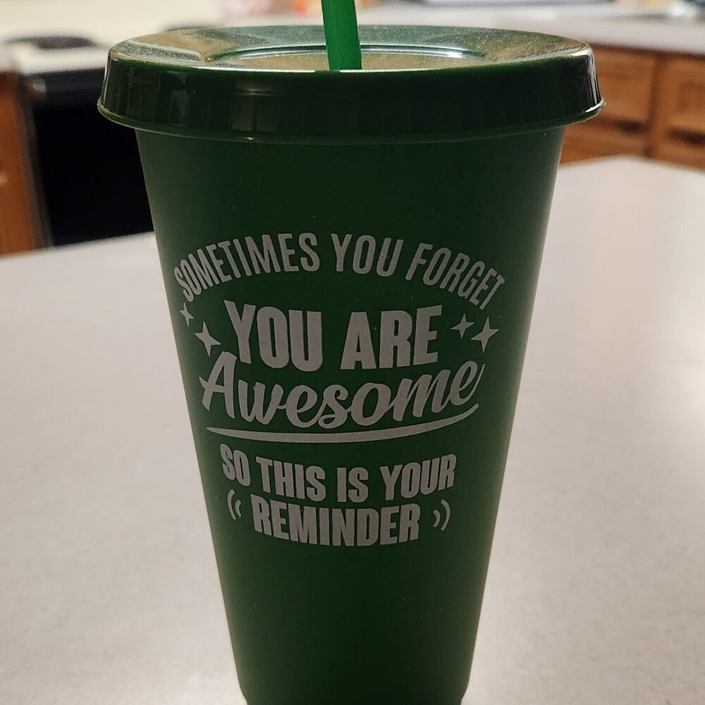 24 Oz. Plastic Tumbler with Lid